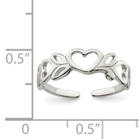 Sterling Silver Toe Ring view 3