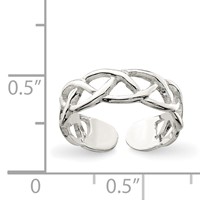 Sterling Silver Toe Ring view 3