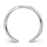 Sterling Silver Woven Toe Ring view 2