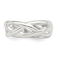 Sterling Silver Woven Toe Ring view 4