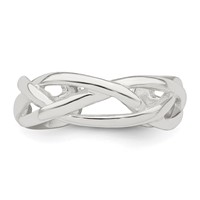 Sterling Silver Woven Toe Ring view 5
