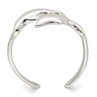 Sterling Silver Dolphin Toe Ring view 2