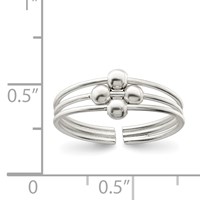 Sterling Silver Toe Ring view 3