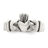 Sterling Silver Claddagh Design Ring view 5