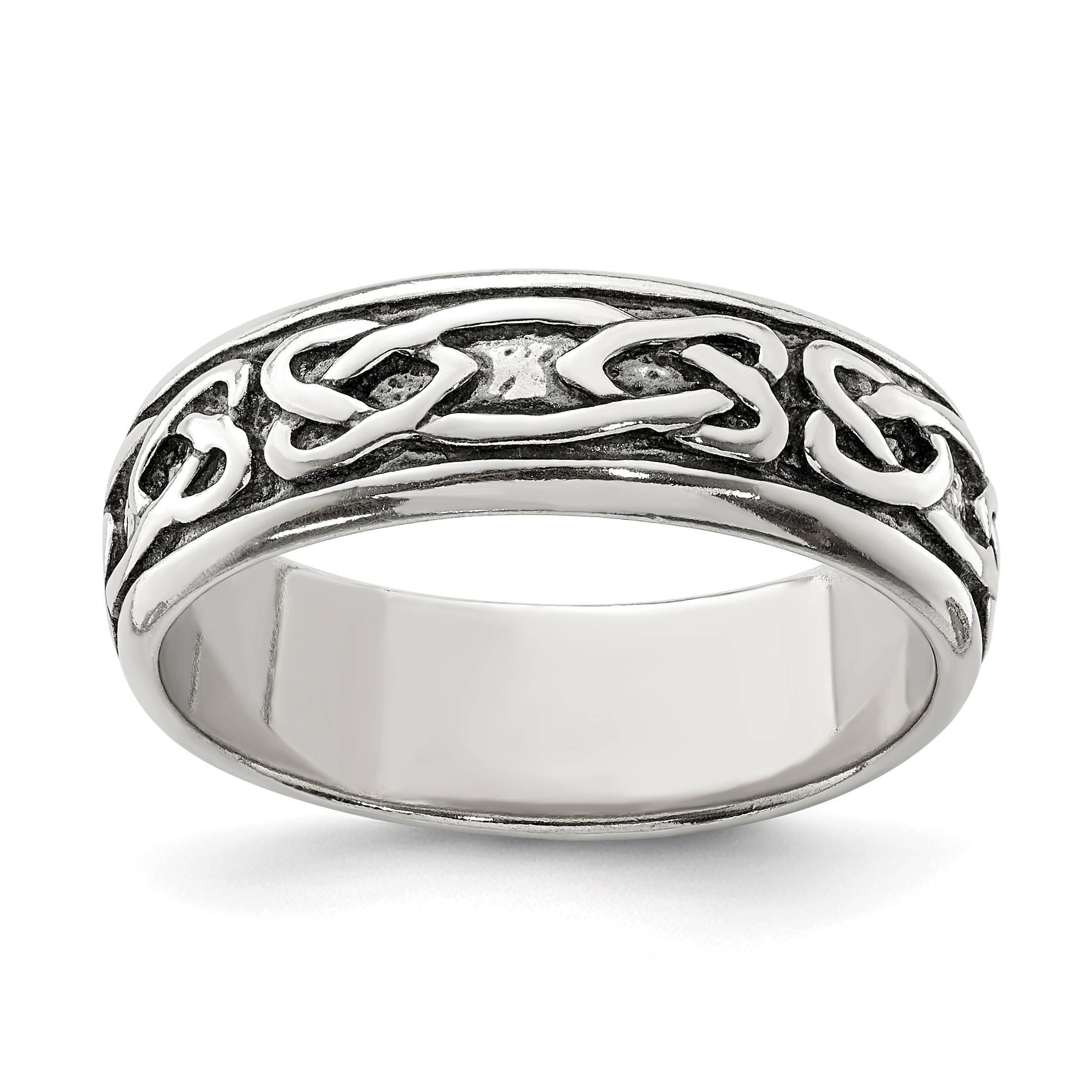 Sterling Silver Design Ring (QR1958-10)