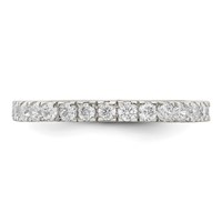 Sterling Silver Rhodium-plated CZ Anniversary Band view 4