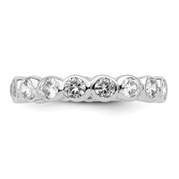 Sterling Silver CZ Band view 4