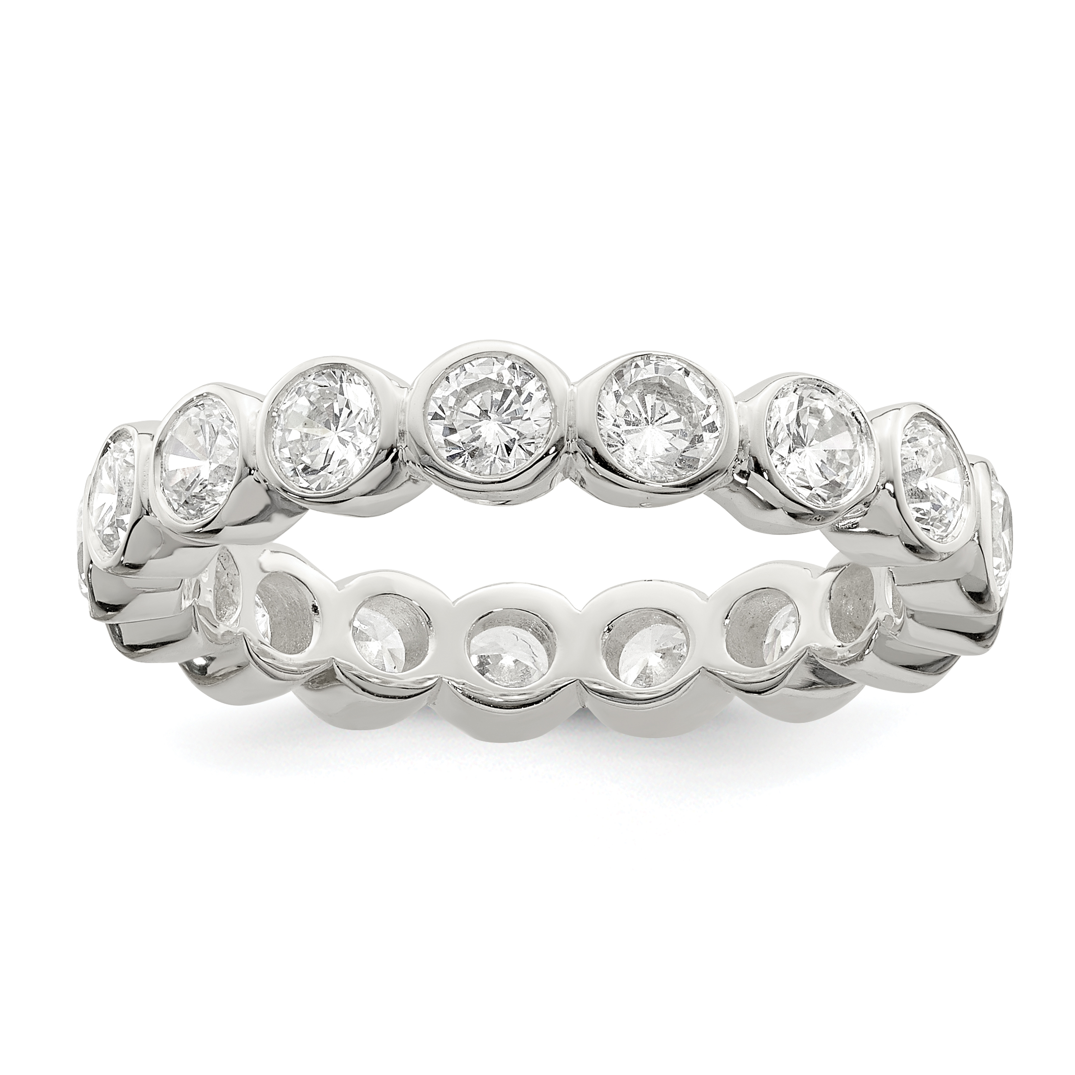 Sterling Silver CZ Band (QR1976-6)