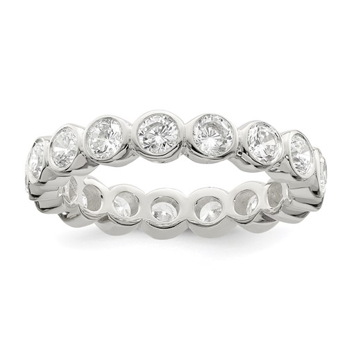 Sterling Silver CZ Band