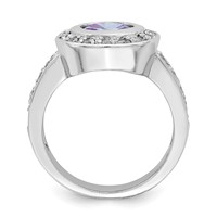 Sterling Silver CZ Ring view 2