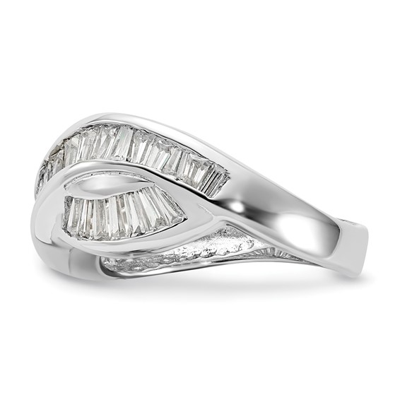 Sterling Silver Polished CZ Ring