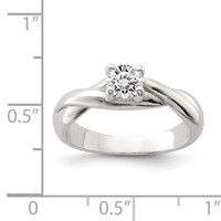 Sterling Silver CZ Ring view 3