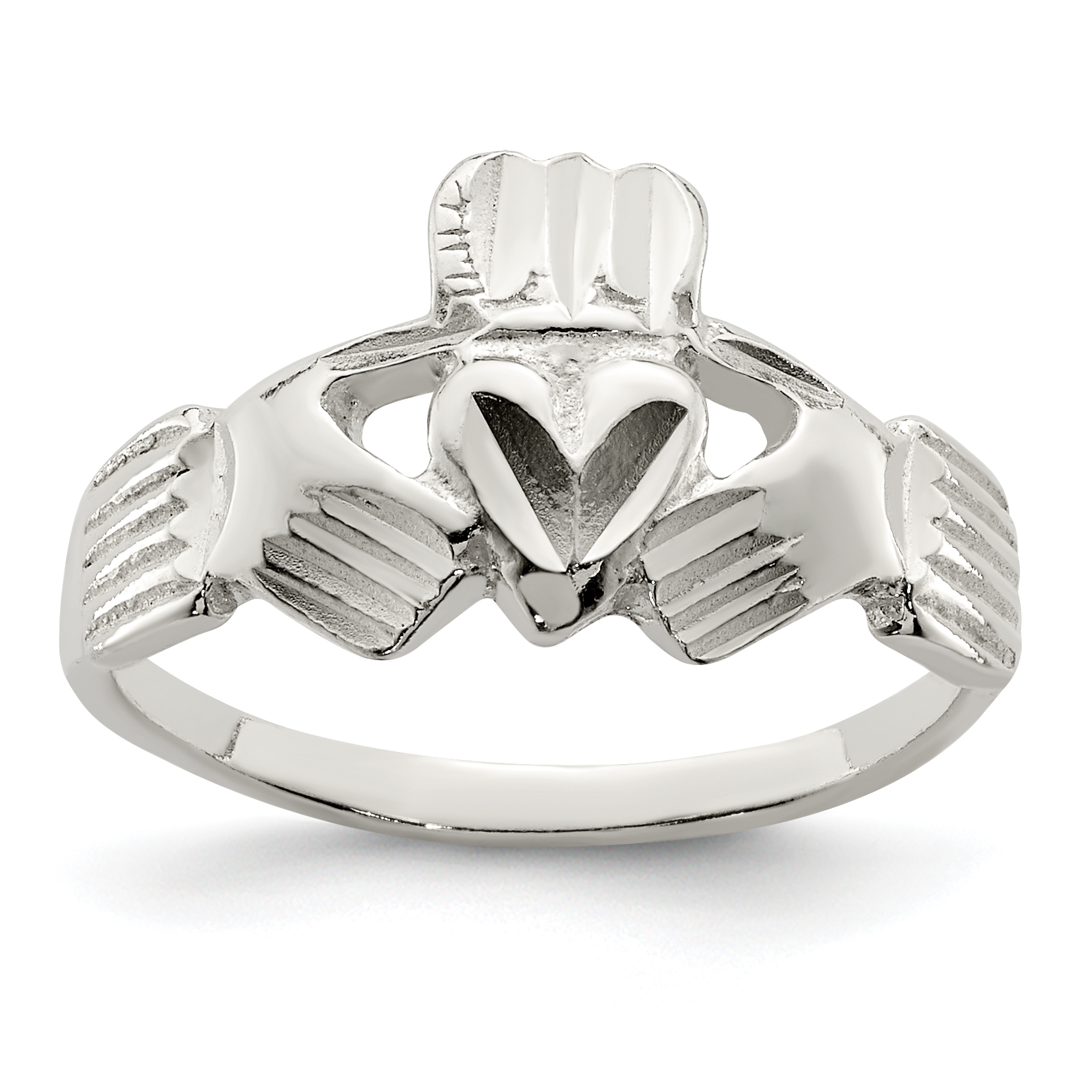 Sterling Silver Claddagh Ring (QR228-6)