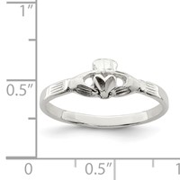 Sterling Silver Claddagh Ring view 3