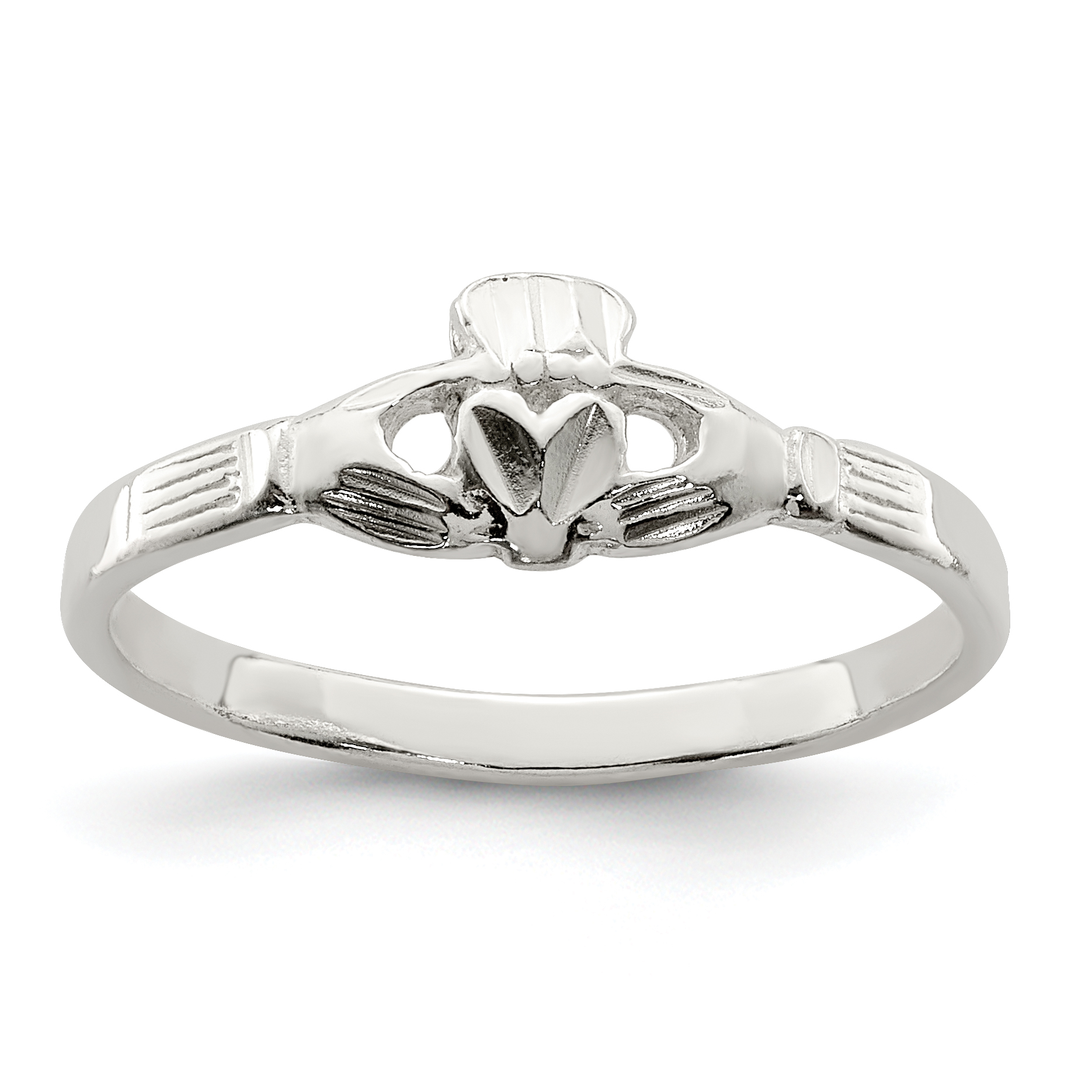 Sterling Silver Claddagh Ring (QR229-6)