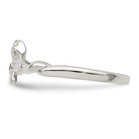Sterling Silver CZ Bow Ring view 4