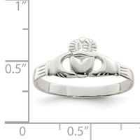 Sterling Silver Claddagh Ring view 3