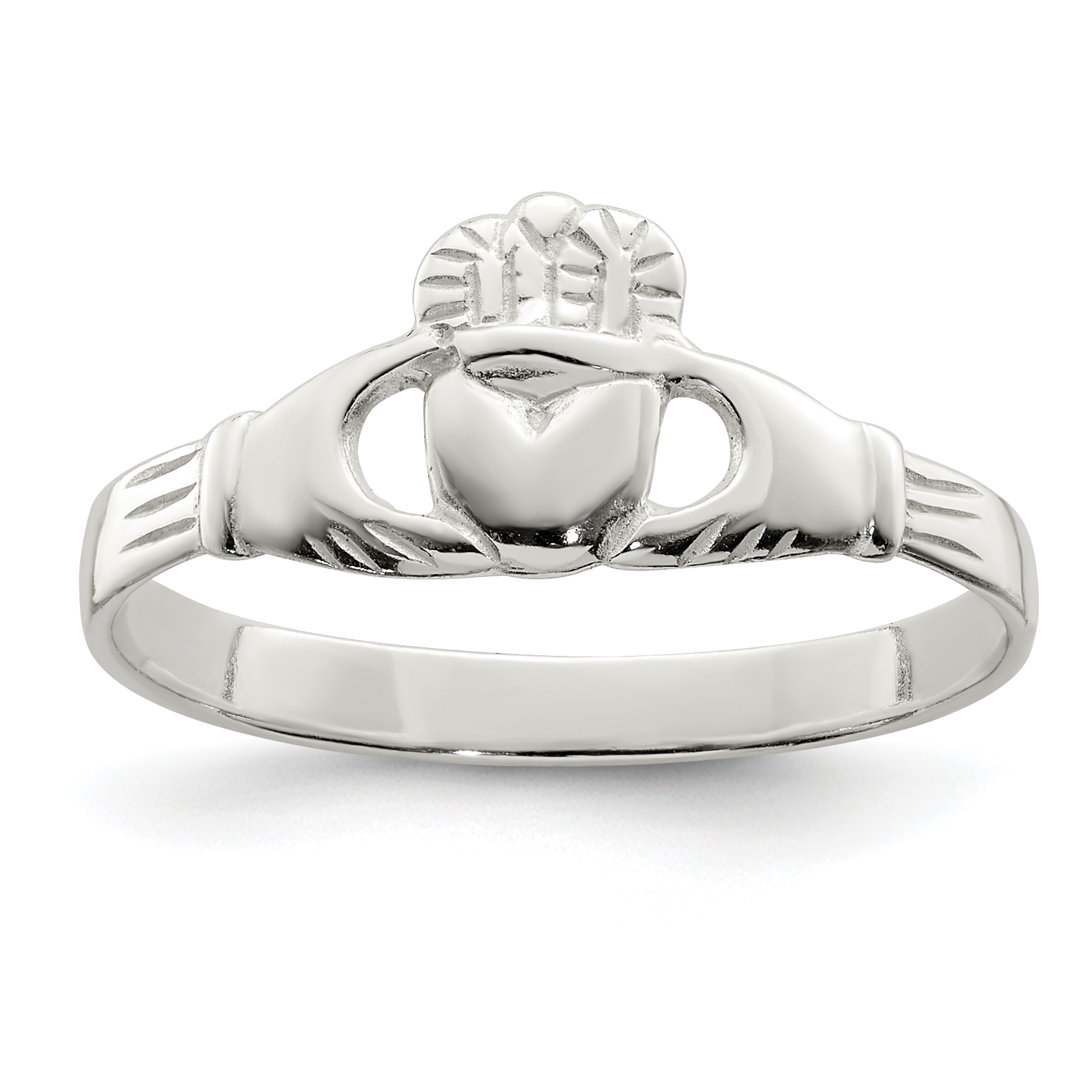 Sterling Silver Claddagh Ring (QR2410-6)