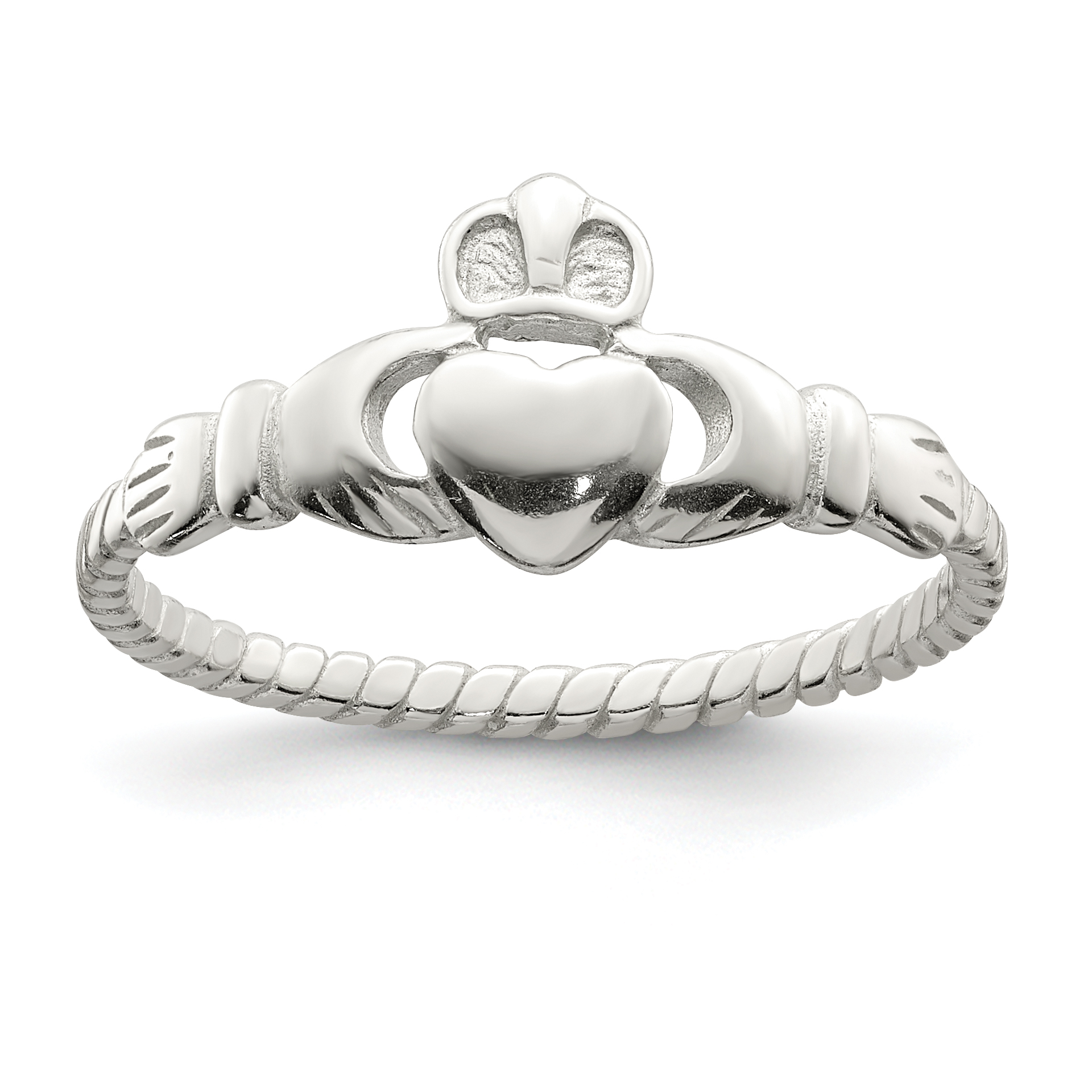 Sterling Silver Claddagh Ring (QR2411-6)