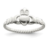 Sterling Silver Claddagh Ring view 1