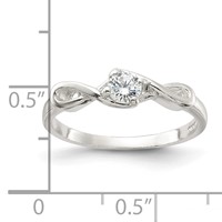 Sterling Silver CZ Ring view 3