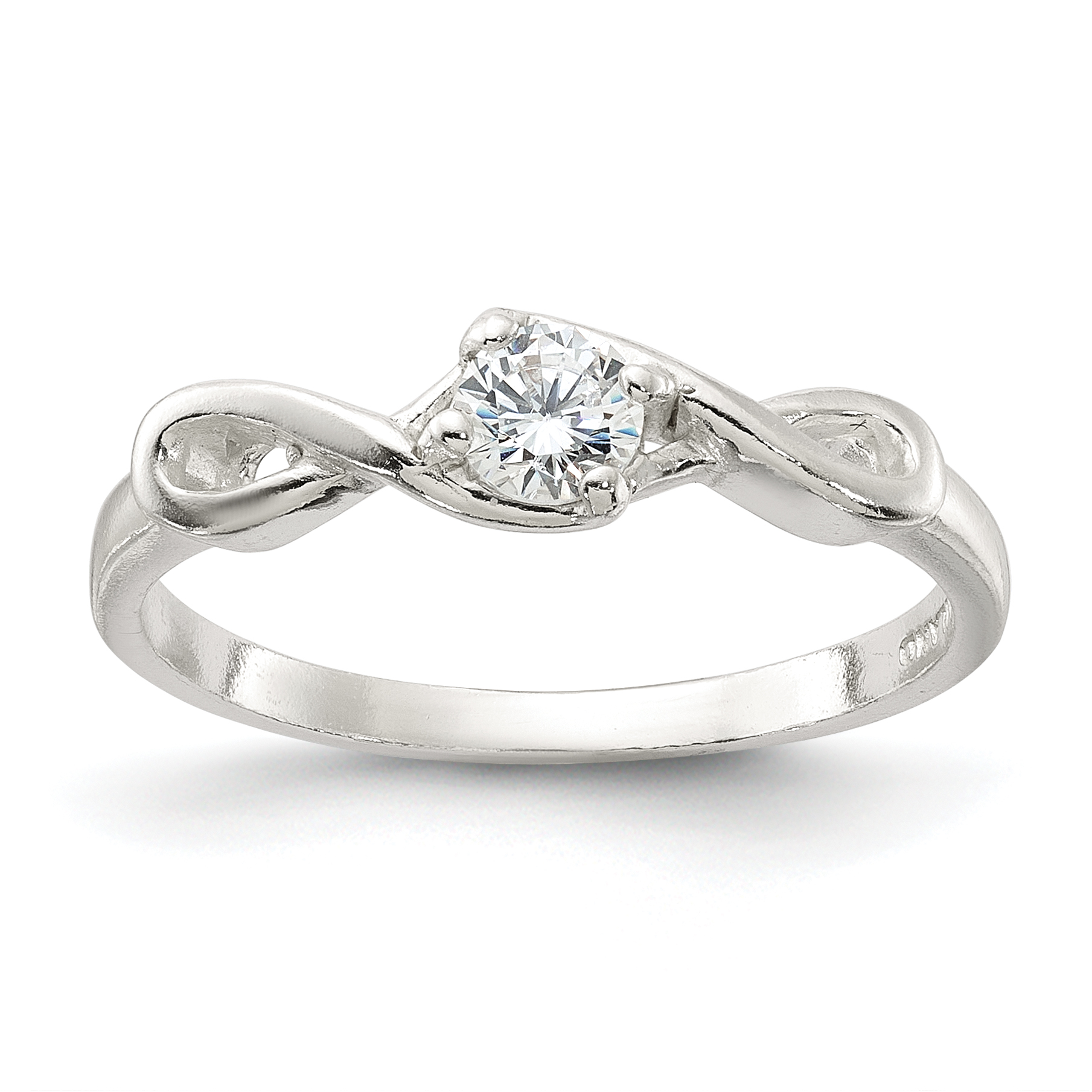 Sterling Silver CZ Ring (QR2415-6)