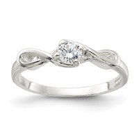 Sterling Silver CZ Ring view 1