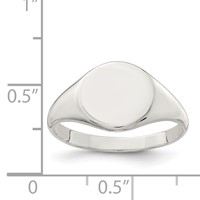 Sterling Silver Signet Ring view 3