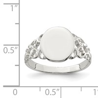 Sterling Silver Signet Ring view 3