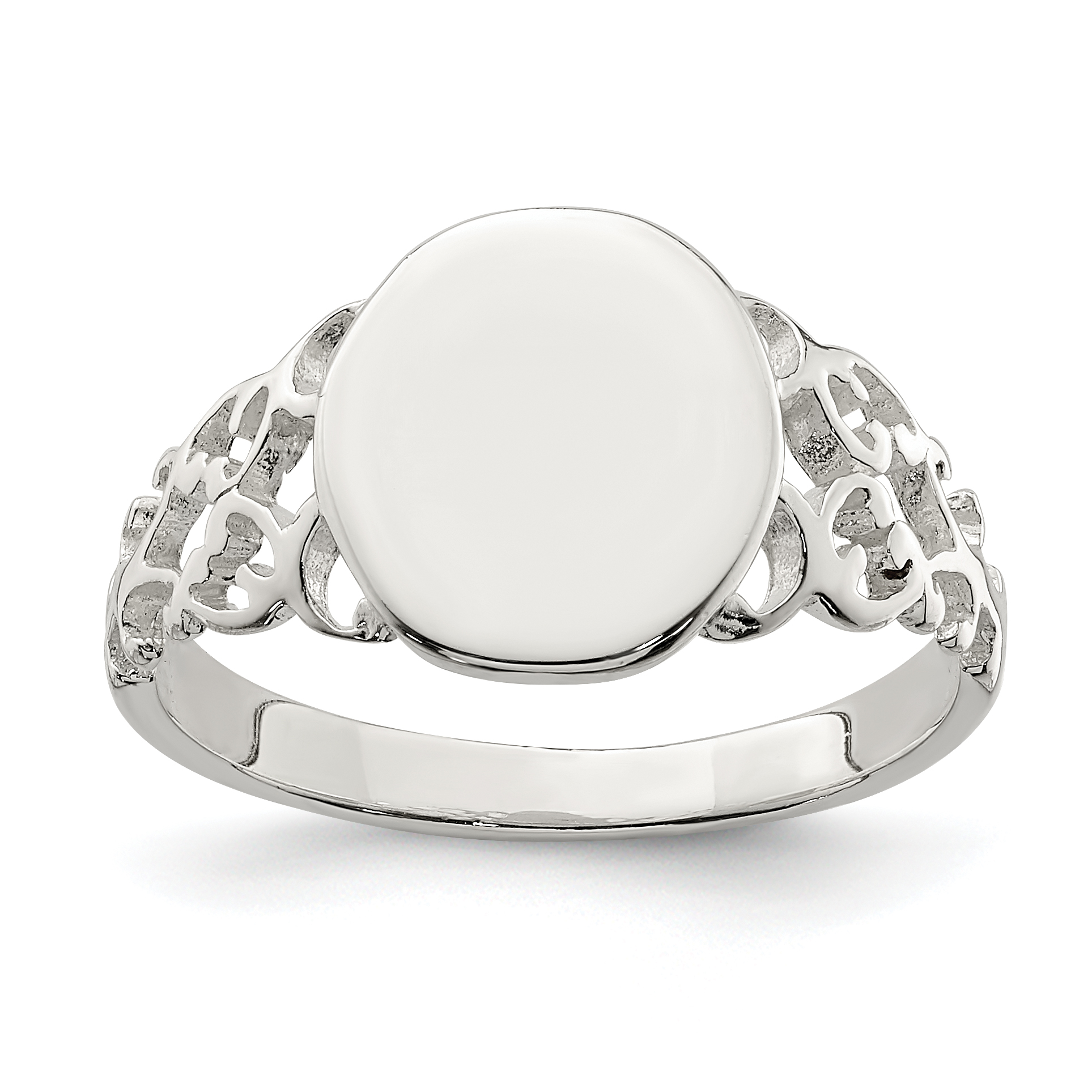 Sterling Silver Signet Ring (QR2429-6)
