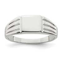 Sterling Silver Signet Ring view 1