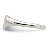 Sterling Silver Heart Signet Ring view 4