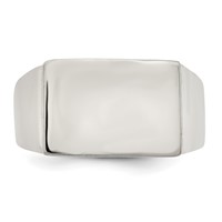 Sterling Silver 19x 16mm Closed Back Signet Ring view 5