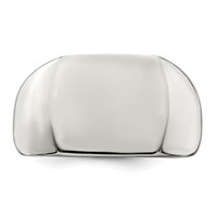 Sterling Silver 12x 15mm Open Back Signet Ring view 5
