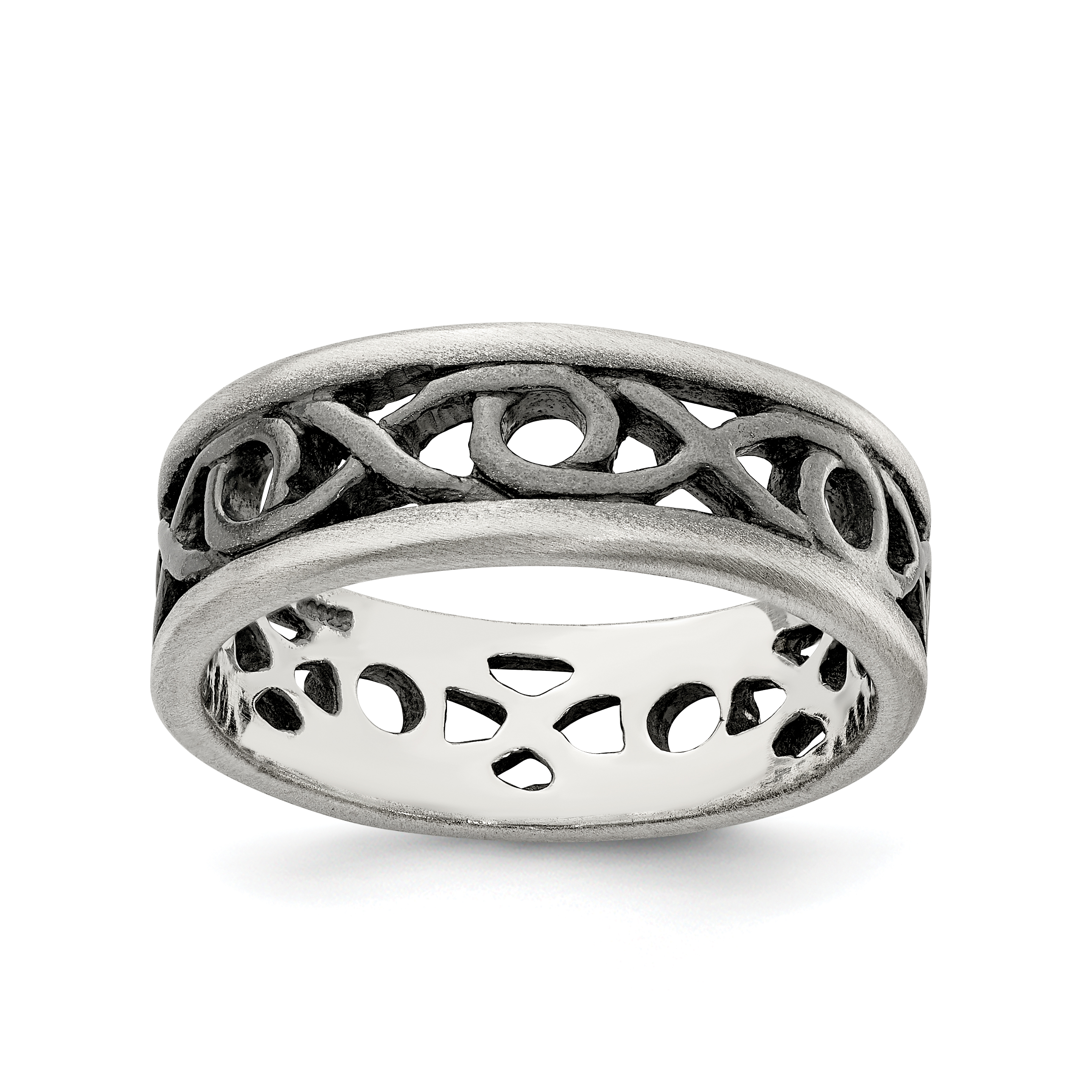 Sterling Silver X&O Design Ring (QR2465-9)