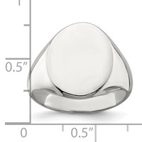 Sterling Silver Signet Ring view 3