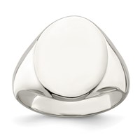 Sterling Silver Signet Ring view 1