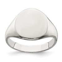 Sterling Silver Signet Ring view 1