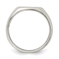 Sterling Silver Heart Signet Ring view 2