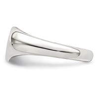 Sterling Silver Heart Signet Ring view 4