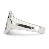 Sterling Silver Peace Sign Ring view 4