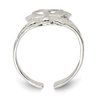 Sterling Silver Polished Fancy Toe Ring view 2
