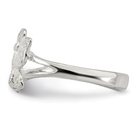 Sterling Silver Polished Fancy Toe Ring view 4