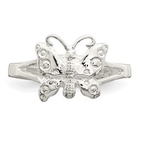 Sterling Silver Polished Fancy Toe Ring view 5