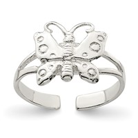Sterling Silver Polished Fancy Toe Ring view 1