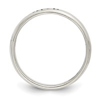Sterling Silver Antiqued and Polished Faith Ring view 2