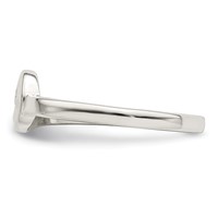 Sterling Silver Polished Swirl Ring view 4