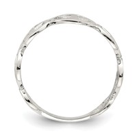 Sterling Silver Polished Peace Ring view 2
