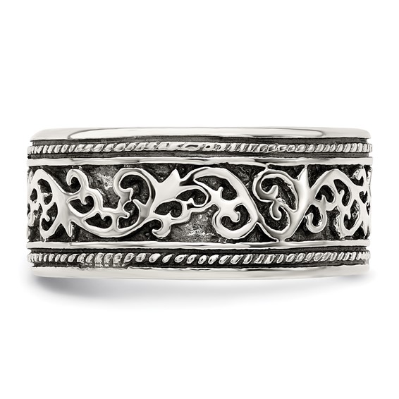 Sterling Silver Antiqued Band