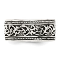 Sterling Silver Antiqued Band view 5